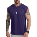 Regata esportiva masculina, solta, respirável e de secagem rápida, ideal para treinos no verão.