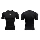 Camiseta Masculina de Compressão – Esportiva, Secagem Rápida, Elástica, Ideal para Corrida, Academia e Treino de Verão