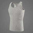 Regata masculina de algodão, esportiva e justa, disponível em kit com 1, 3 ou 5 peças. Ideal para adolescentes, lazer e treino, estilo simples e versátil.