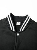 Jaqueta de beisebol masculina de manga comprida, folgada, grande, com emendas, roupa de beisebol, casaco de rua, jaquetas bomber quentes para homens