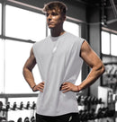 Regata esportiva masculina, solta, respirável e de secagem rápida, ideal para treinos no verão.
