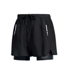Shorts masculinos com tecnologia Aloe, modelo esportivo 2 em 1, de secagem rápida, estiloso e confortável.