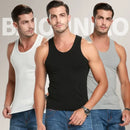 Regata masculina de algodão, esportiva e justa, disponível em kit com 1, 3 ou 5 peças. Ideal para adolescentes, lazer e treino, estilo simples e versátil.