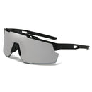 Óculos esportivos de proteção UV, grandes, à prova de vento, estilo moderno para atividades ao ar livre e ciclismo.