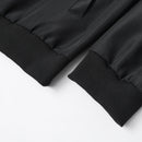 Jaqueta masculina 2024, gola baseball, manga curta, solta, cor sólida, estilo casual e business, fina, para primavera e outono, tendência.