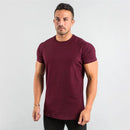 👕 Camiseta Masculina Slim Fit para Academia – Algodão, Manga Curta