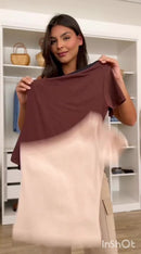 Kit (2) Blusa Feminina Mula Manca – Moda Feminina, Suplex com Forro e Estilo Blogueira