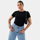 Blusa Blusinha Feminina Suplex Duplo Básica Elegante Blogueira Tendencia