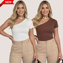 Kit (2) Blusa Feminina Mula Manca – Moda Feminina, Suplex com Forro e Estilo Blogueira