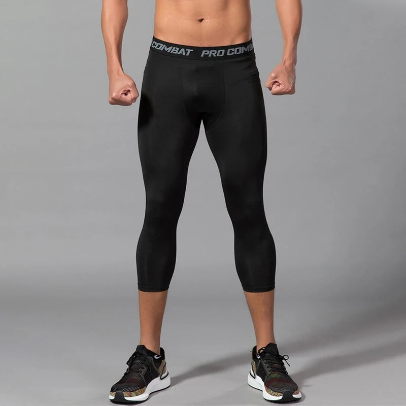 Calças de Compressão Masculinas / Leggings Esportivas