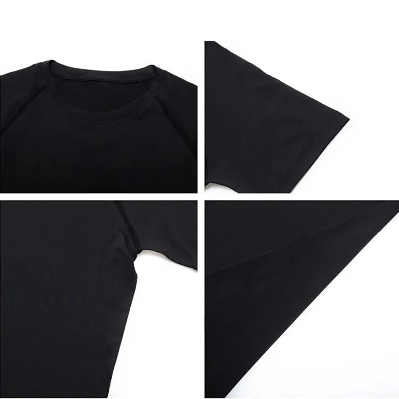 Camiseta Masculina de Compressão – Esportiva, Secagem Rápida, Elástica, Ideal para Corrida, Academia e Treino de Verão