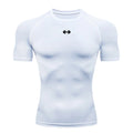 Camiseta Masculina de Compressão – Esportiva, Secagem Rápida, Elástica, Ideal para Corrida, Academia e Treino de Verão