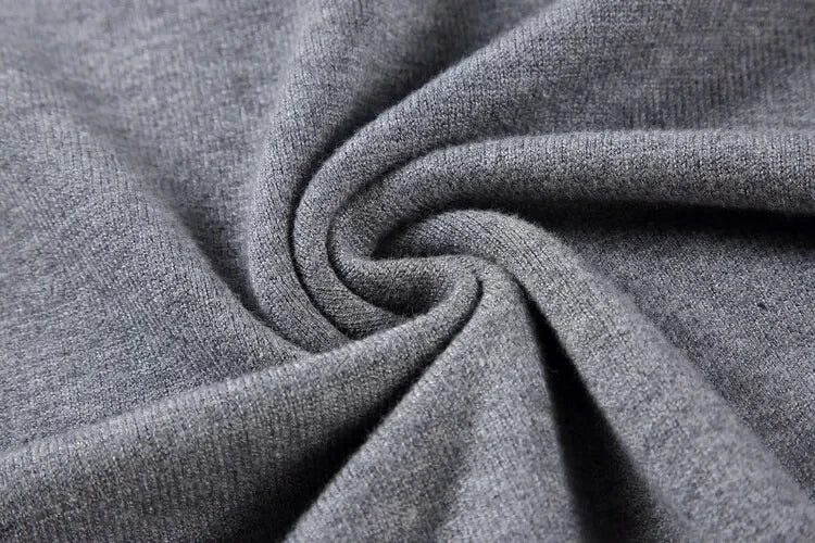 Suéter Masculino Gola Alta Outono/Inverno – Tricô de Alta Qualidade, Slim Fit, Manga Longa, Antibolinha, Cor Lisa, Estilo Streetwear