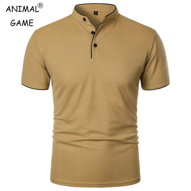 Camisa Polo Masculina de Verão – Manga Curta, Casual, Respirável