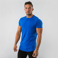 👕 Camiseta Masculina Slim Fit para Academia – Algodão, Manga Curta