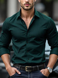 Camisa Social Masculina FGKKS – Manga Longa, Tecido Elástico
