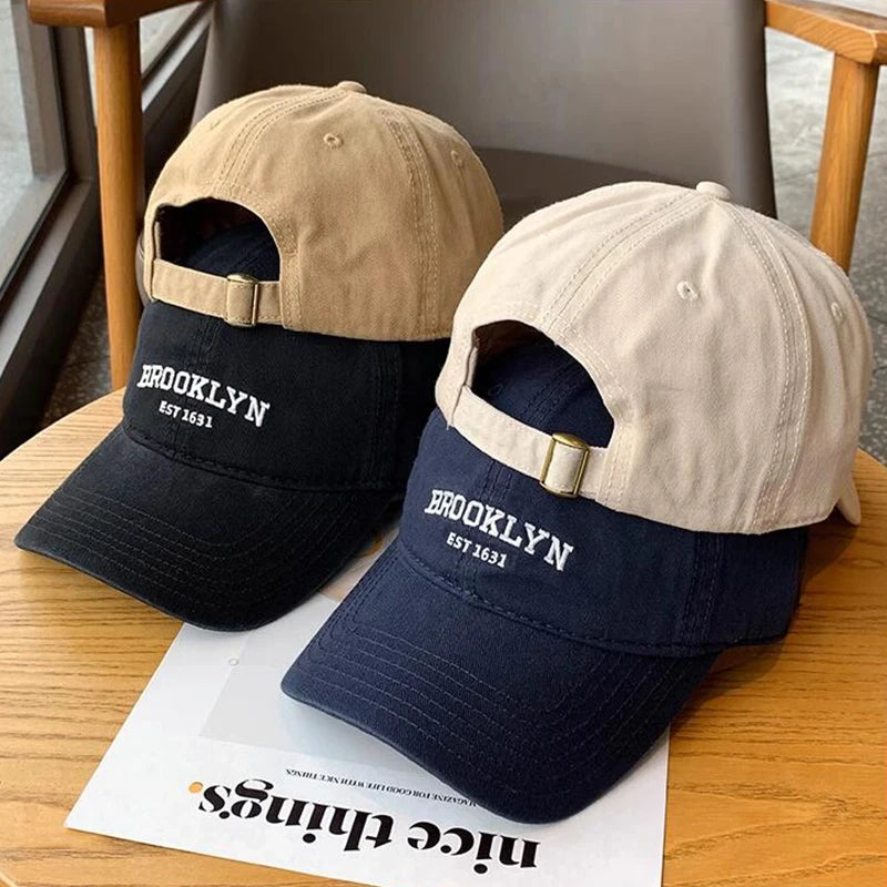 Boné de beisebol com bordado das letras JK em coreano, unissex, estilo hip hop, casual e esportivo, ideal para corrida e streetwear.