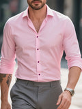 Camisa Social Masculina FGKKS – Manga Longa, Tecido Elástico