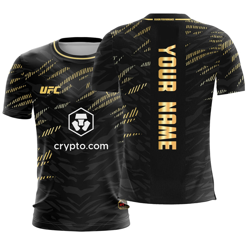 Camiseta Personalizada UFC 2025 – Manga Curta, Gola Redonda, Estilo Casual para Fãs de Esportes Radicais