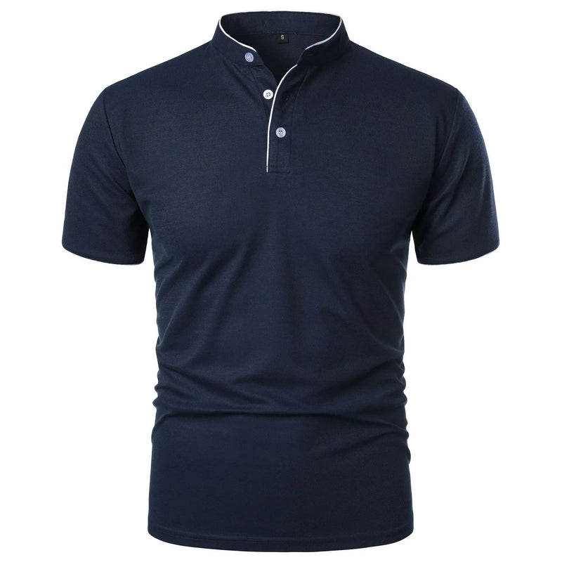 Camisa Polo Masculina de Verão – Manga Curta, Casual, Respirável