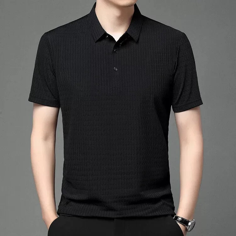 Camisa Masculina de Verão – Ice Silk / Camada Base Respirável