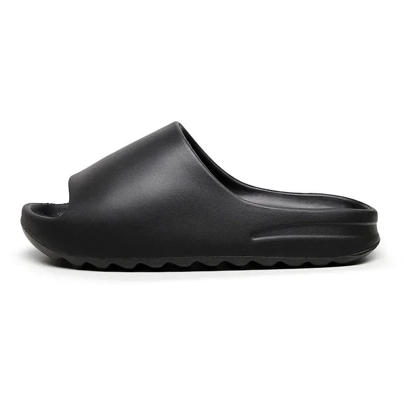 Chinelo EVA com solado antiderrapante, plataforma grossa e macia, para mulheres e homens. Ideal para uso interno, externo, banho e banheiro.