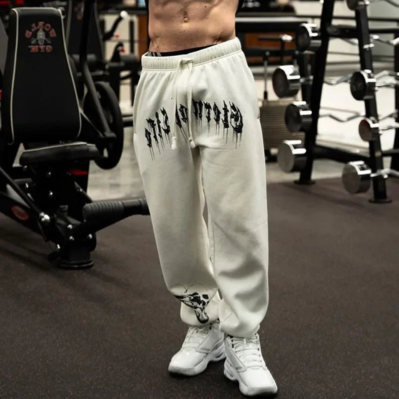 Calça Esportiva Masculina 2024 – Casual, Treino, Academia e Ano Novo | Estilo Europeu e Americano
