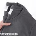 Camiseta Unissex 100% Algodão – Cores Sólidas, Gola O, Manga Curta, Estilo Coreano, Tamanhos M ao 4XL