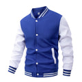 Jaqueta de beisebol masculina de manga comprida, folgada, grande, com emendas, roupa de beisebol, casaco de rua, jaquetas bomber quentes para homens