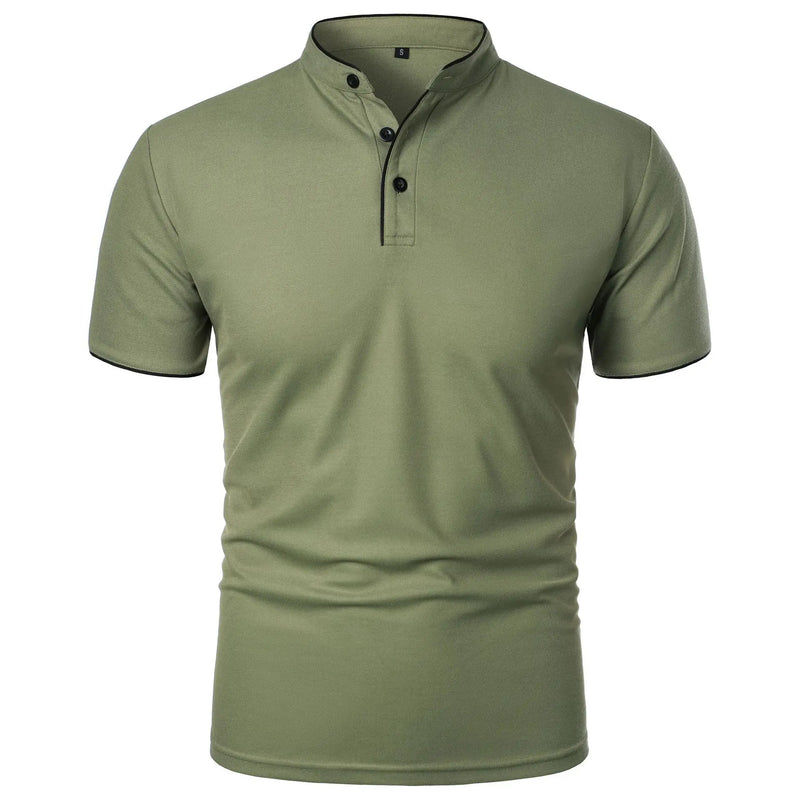 Camisa Polo Masculina de Verão – Manga Curta, Casual, Respirável