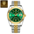 Relógio Masculino de Luxo POEDAGAR – Aço Inoxidável, Quartzo, com Data, à Prova d'Água, Luminoso, Estilo Social e Fashion para Homens