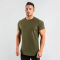 👕 Camiseta Masculina Slim Fit para Academia – Algodão, Manga Curta