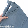 Camiseta Unissex 100% Algodão – Cores Sólidas, Gola O, Manga Curta, Estilo Coreano, Tamanhos M ao 4XL