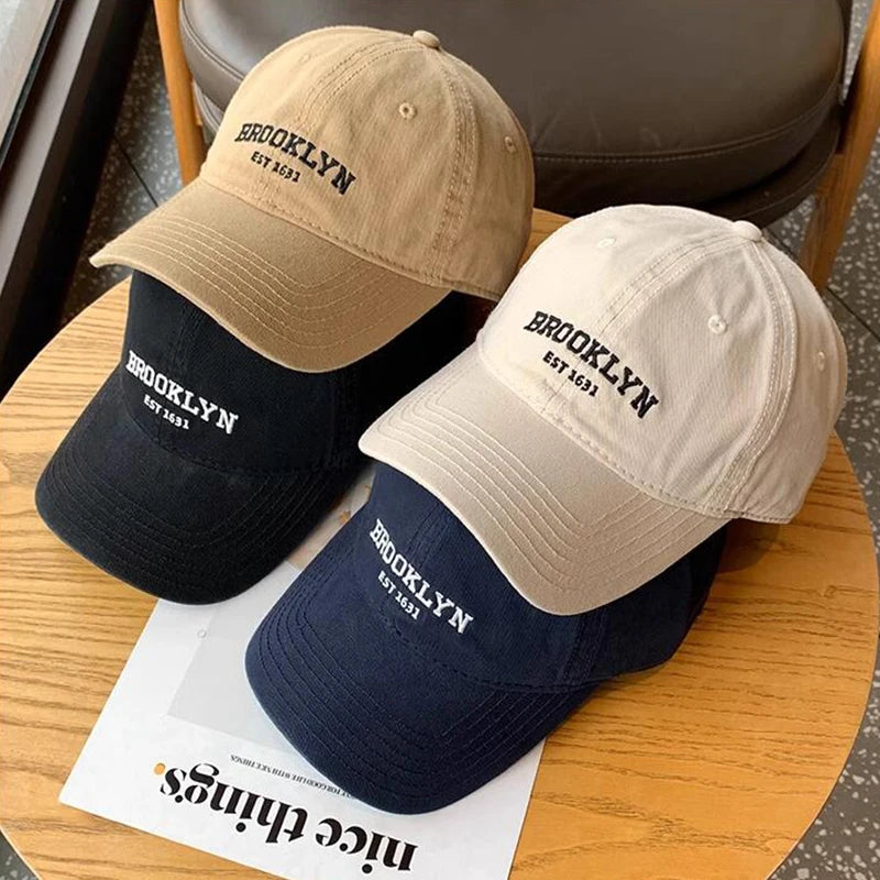 Boné de beisebol com bordado das letras JK em coreano, unissex, estilo hip hop, casual e esportivo, ideal para corrida e streetwear.