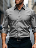 Camisa Social Masculina FGKKS – Manga Longa, Tecido Elástico