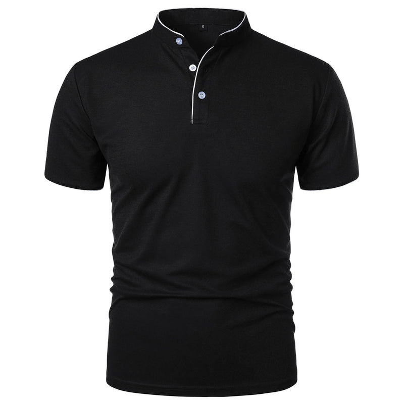 Camisa Polo Masculina de Verão – Manga Curta, Casual, Respirável
