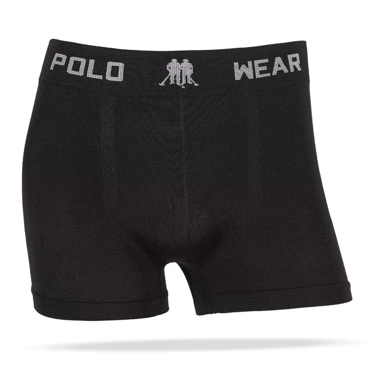 Kit 12 Cuecas Boxer Polo Wear Microfibra Sem Costura Masculinas Cueca Box Adulto Confortável Sortido