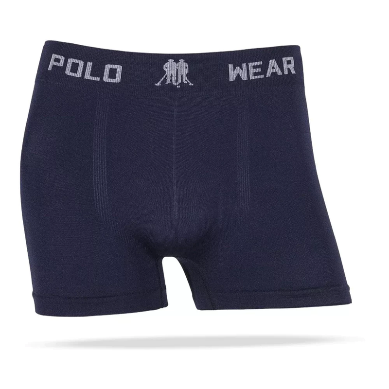 Kit 12 Cuecas Boxer Polo Wear Microfibra Sem Costura Masculinas Cueca Box Adulto Confortável Sortido