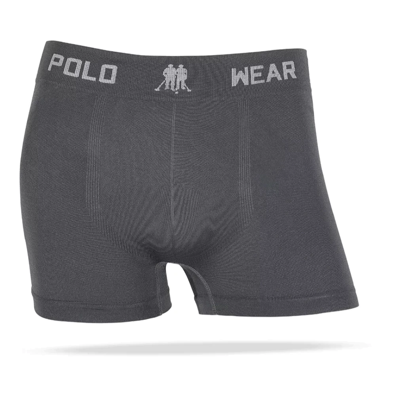 Kit 12 Cuecas Boxer Polo Wear Microfibra Sem Costura Masculinas Cueca Box Adulto Confortável Sortido