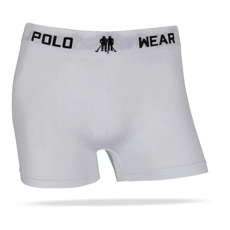 Kit 12 Cuecas Boxer Polo Wear Microfibra Sem Costura Masculinas Cueca Box Adulto Confortável Sortido